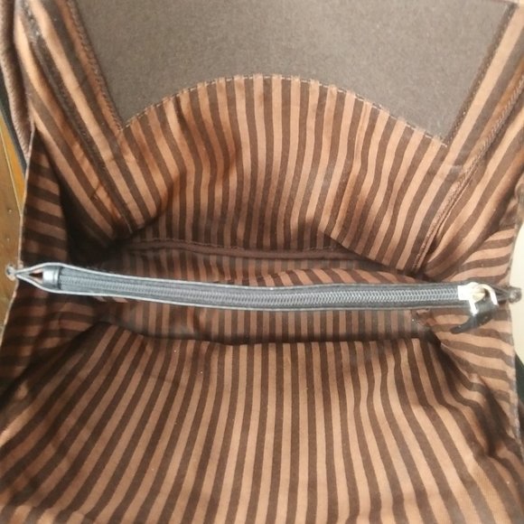 Jack Georges leather backpack leather beautiful  striped interior main image 13